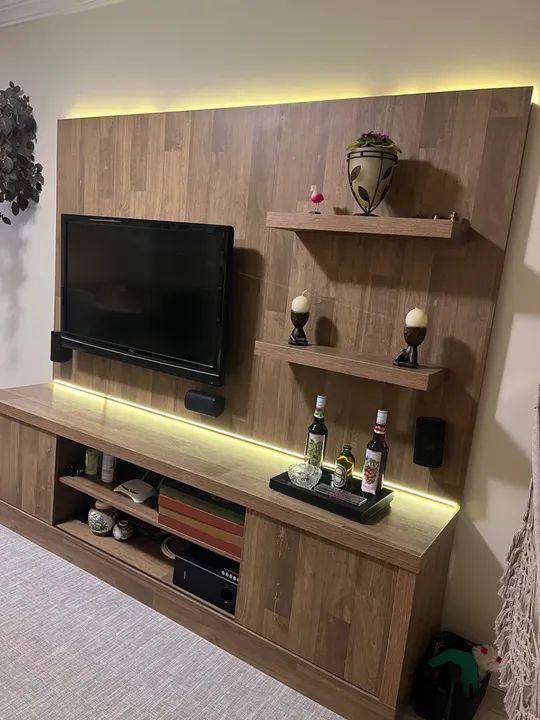 *Rack Moderno em MDP com Fita LED Neon!* - Foto 2