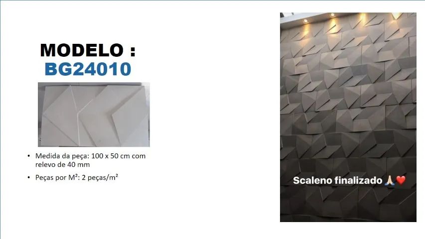 Revestimento 3d cimentício diversos  - Foto 2