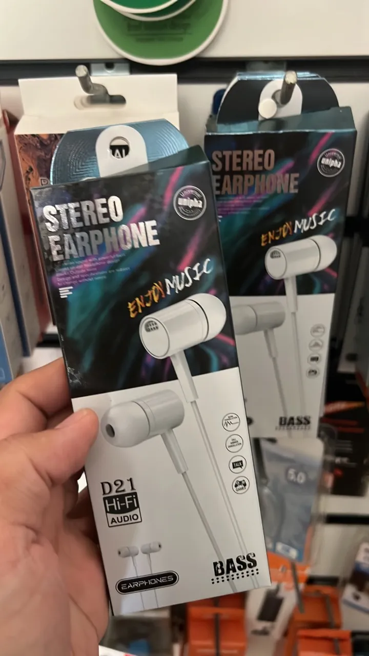 Fones de ouvido Estério p2