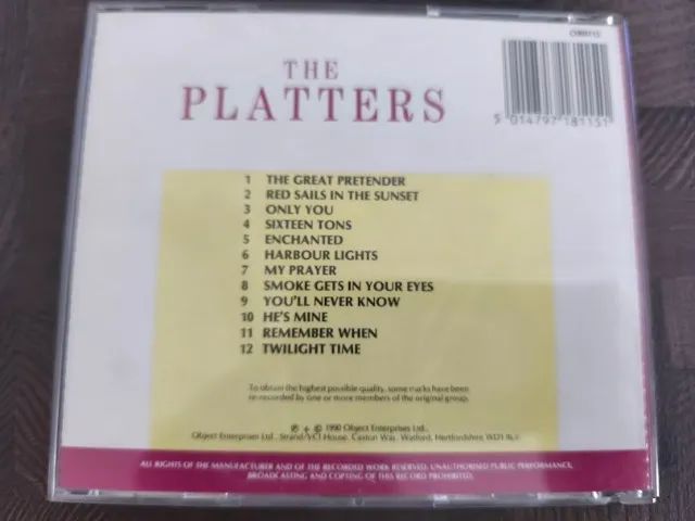 Cd The Platters - The Collection 1990 - Importado - Foto 2