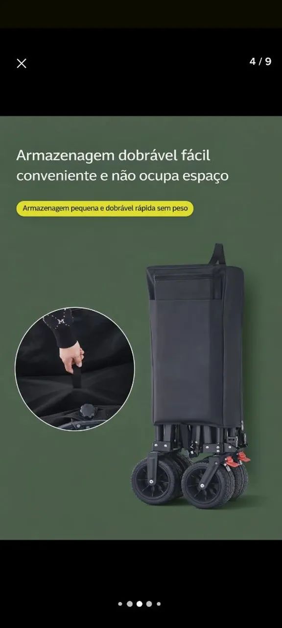 Carrinho Multiuso dobrável - Foto 5