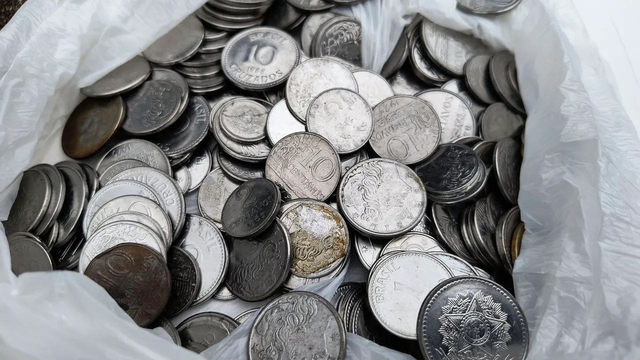 Lote de moedas antigas vintage vários modelos  - Foto 2