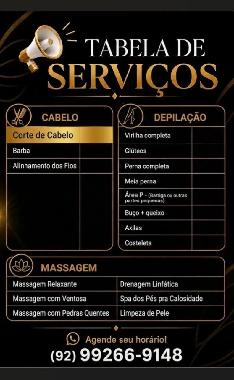 Barbeiro a domicílio 