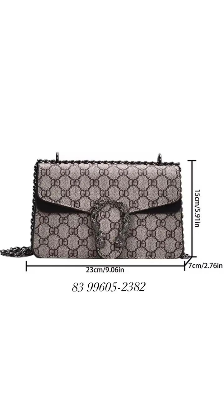 Lindíssima bolsa com detalhe em metal - Foto 2