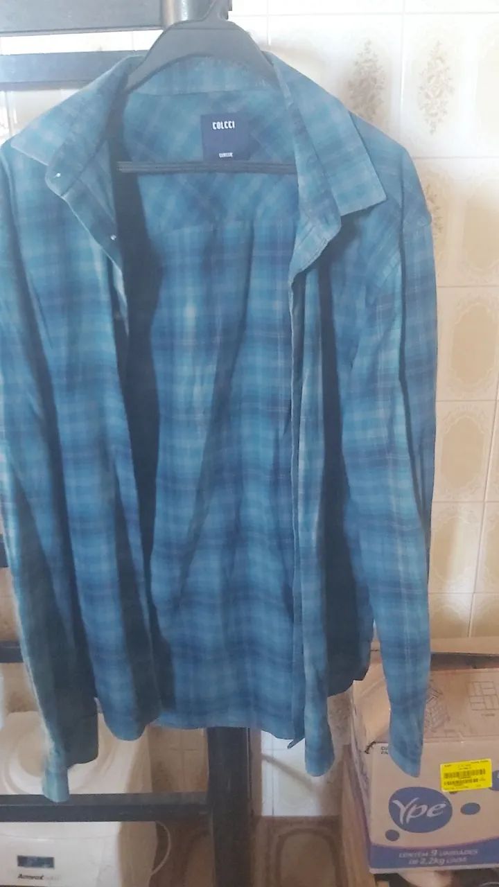 Camisas masculina xadrez  - Foto 3