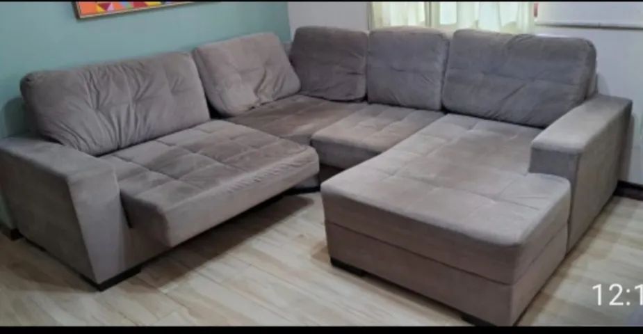 Sofá modular grande, com cheise e modulos retratéis  - Foto 2
