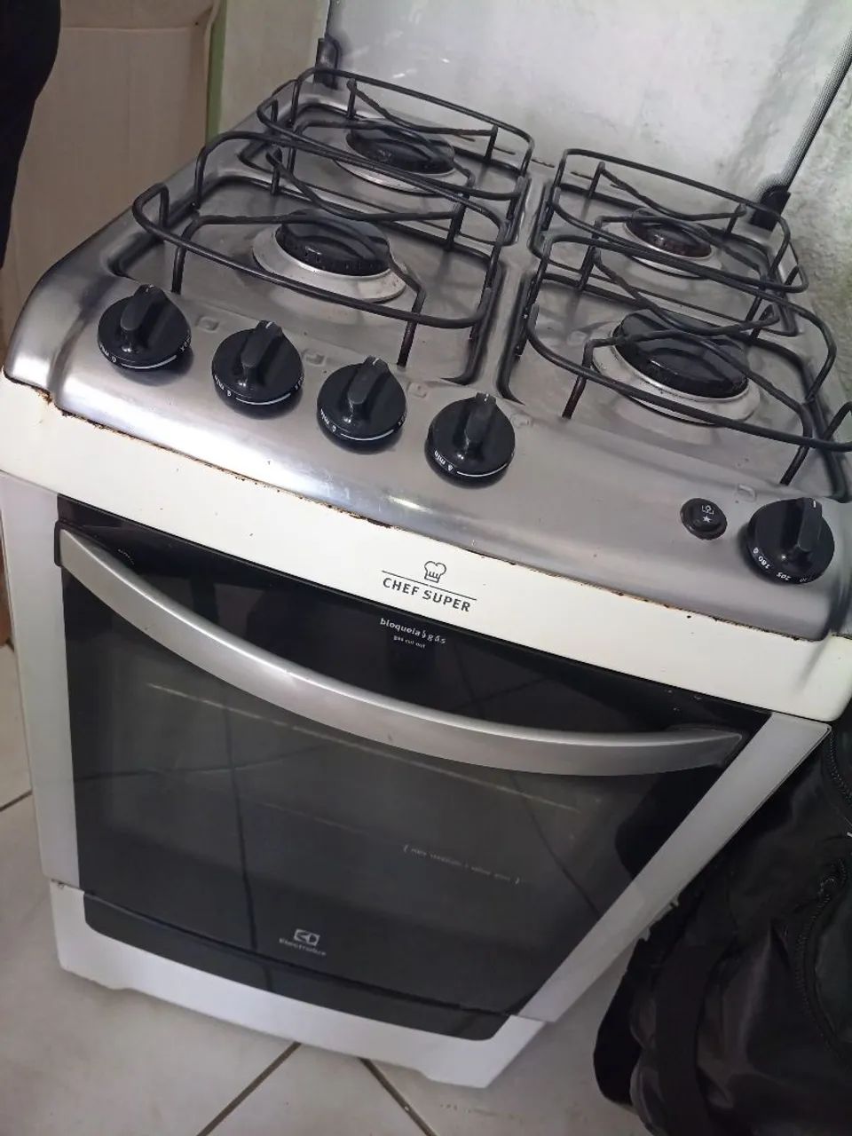 Fogão chef super eletrolux