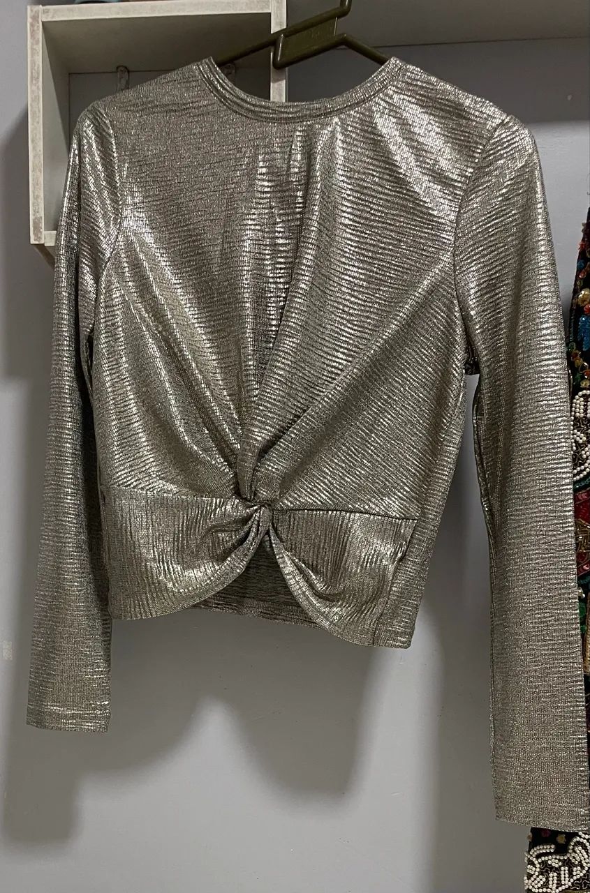 Cropped glam dourado