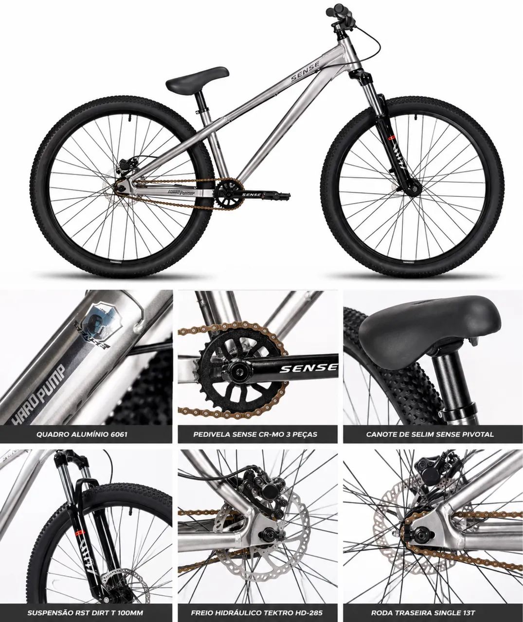 Bike Sense Hard Pump - Ótimo Estado - Ciclismo - São Braz