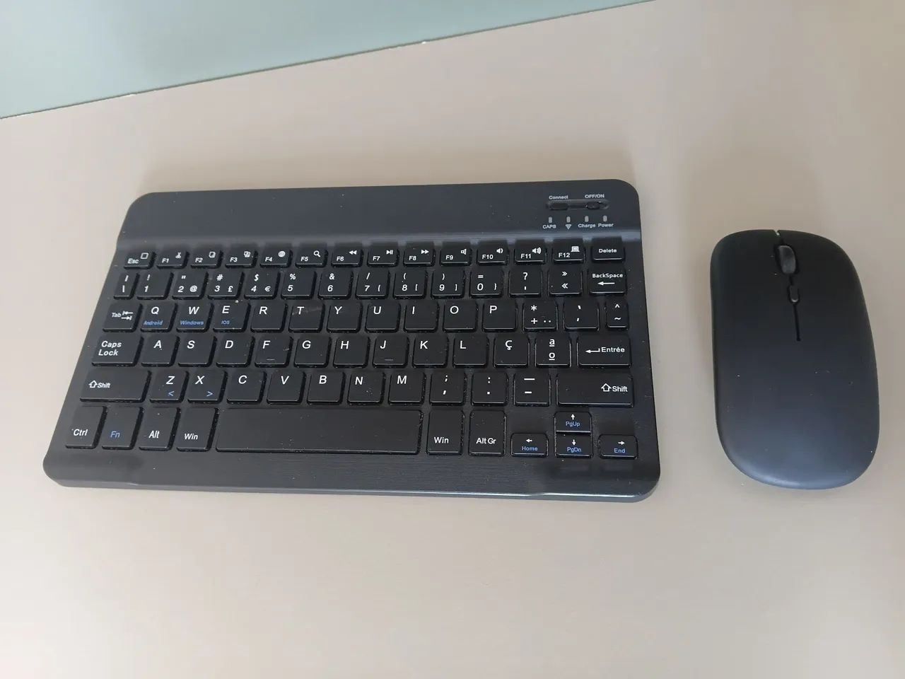 Teclado + Mouse Sem Fio Bluetooth Preto - Foto 3