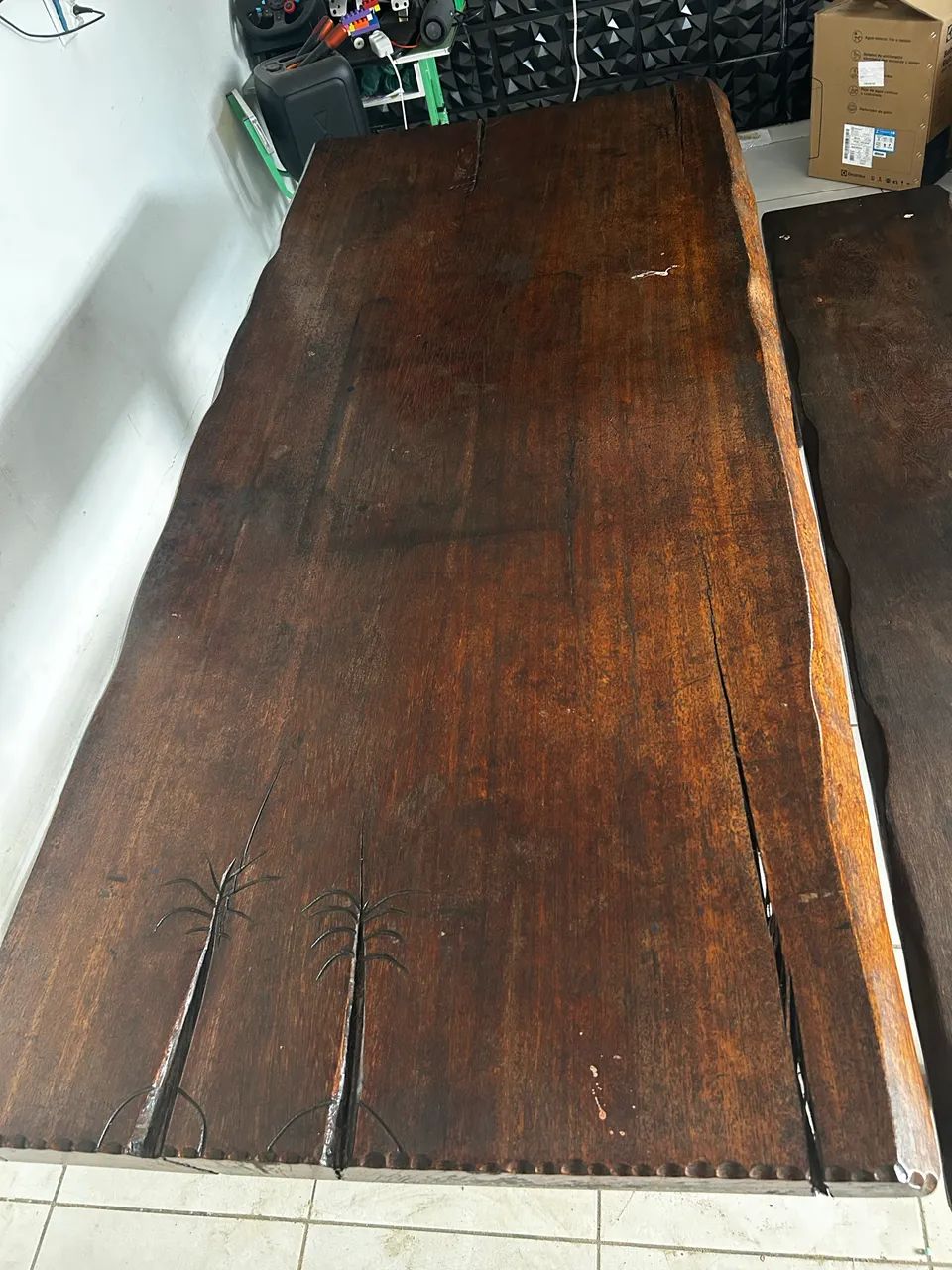 Mesa de madeira rústica  - Foto 2