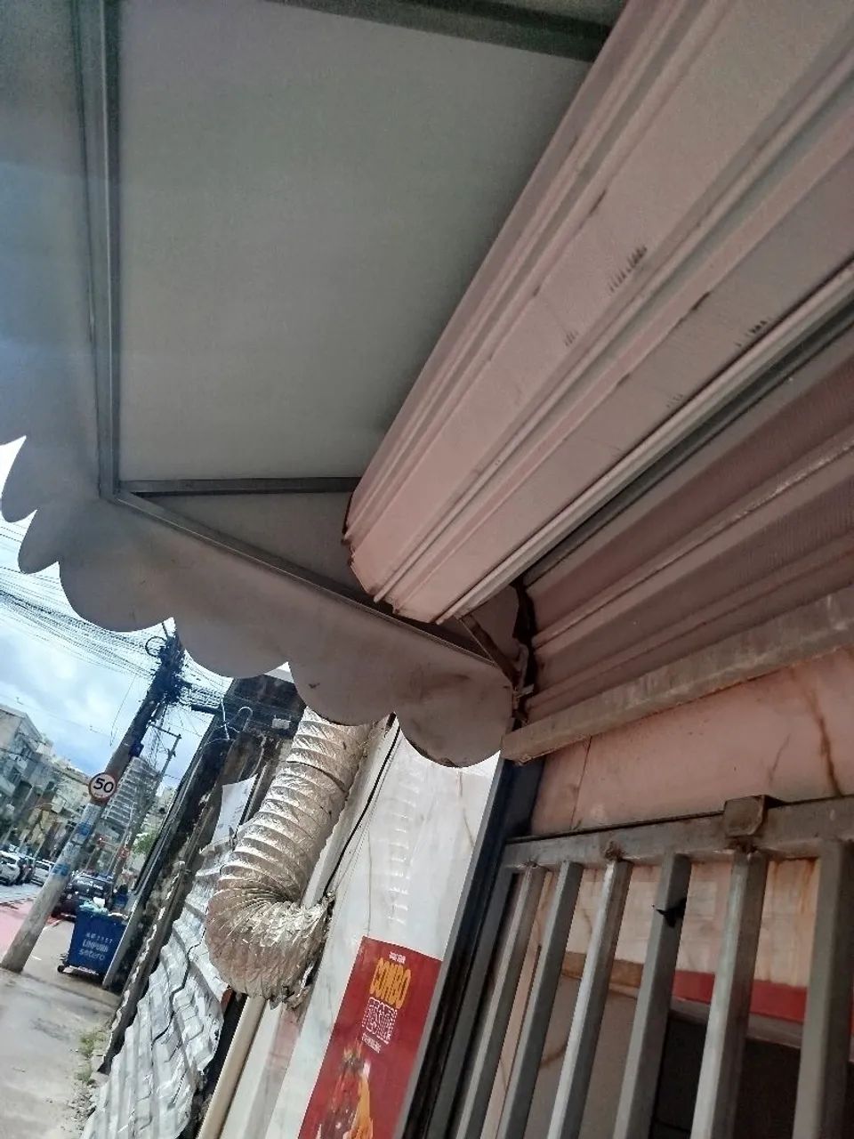 Toldo 2.50x 0.90 - laranja - proteção sol e chuva  - Foto 5