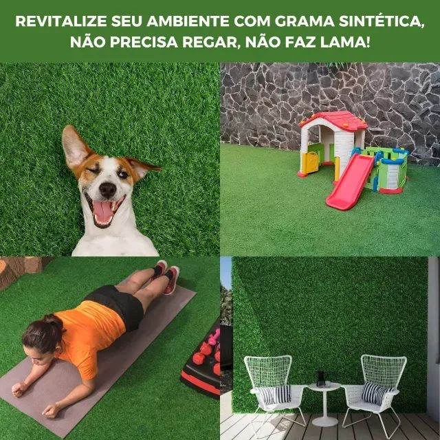 Grama sintetica com 10, 15 e 20 mm de altura  - Foto 6