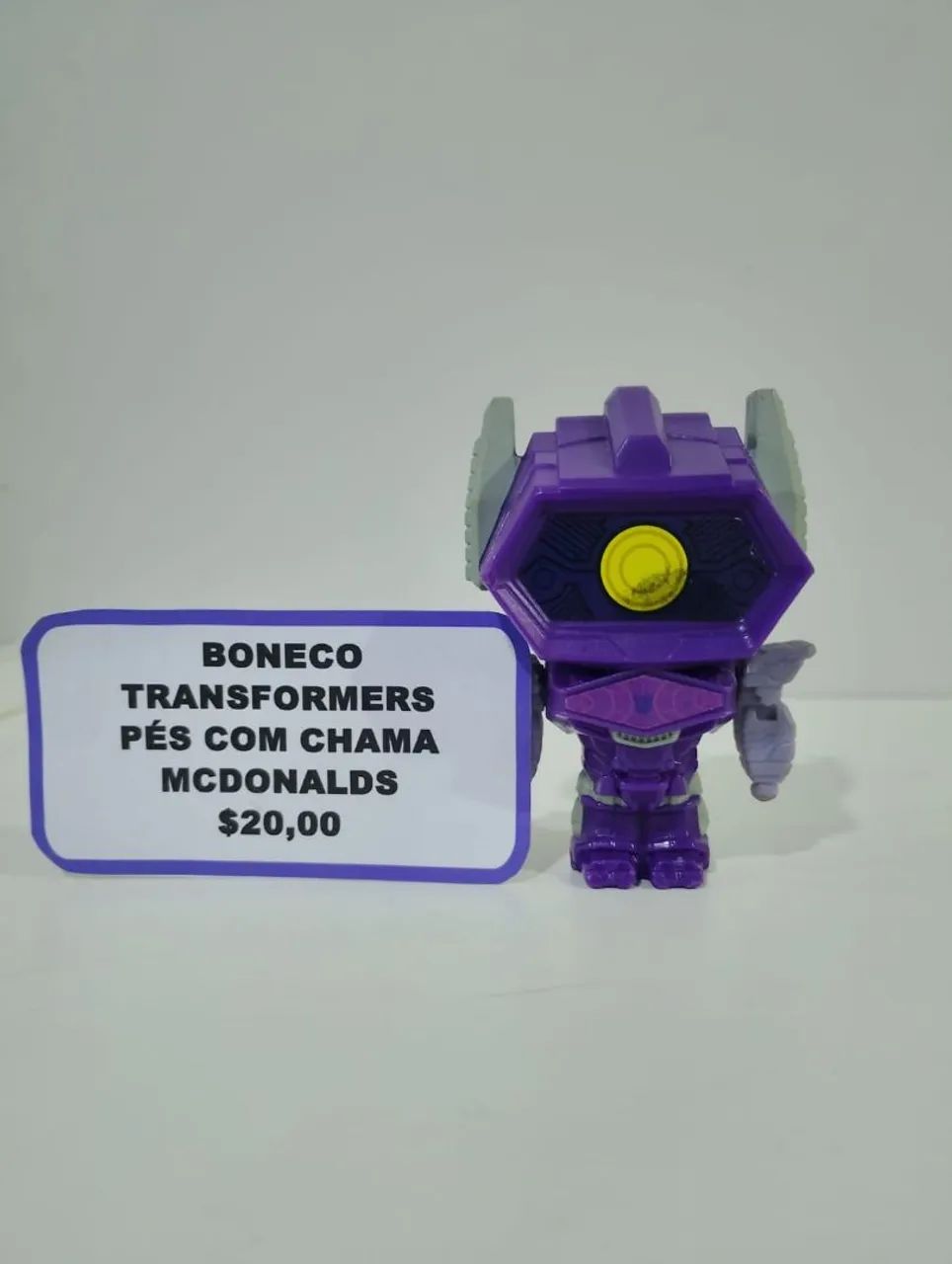 Miniatura _ boneco Transformers McDonald's 