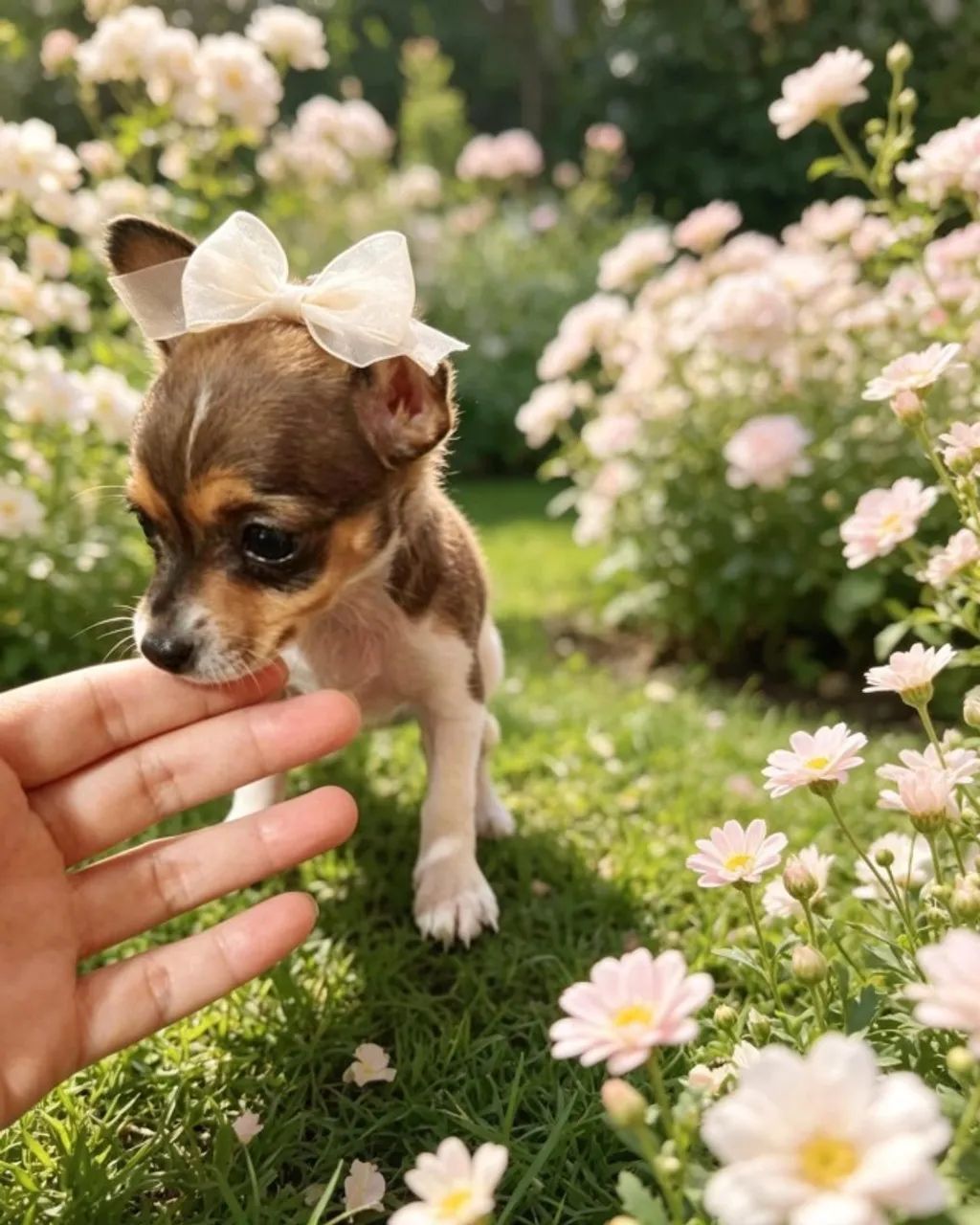 Fêmea Pinscher Pequena e Encantadora