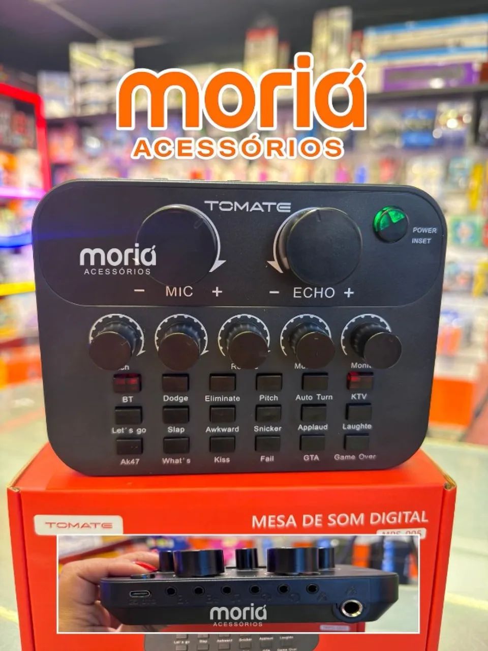 Mesa de Som Digital Tomate MPS-005 - Interface de Áudio para Podcast, Live, Streaming e Ka - Foto 2