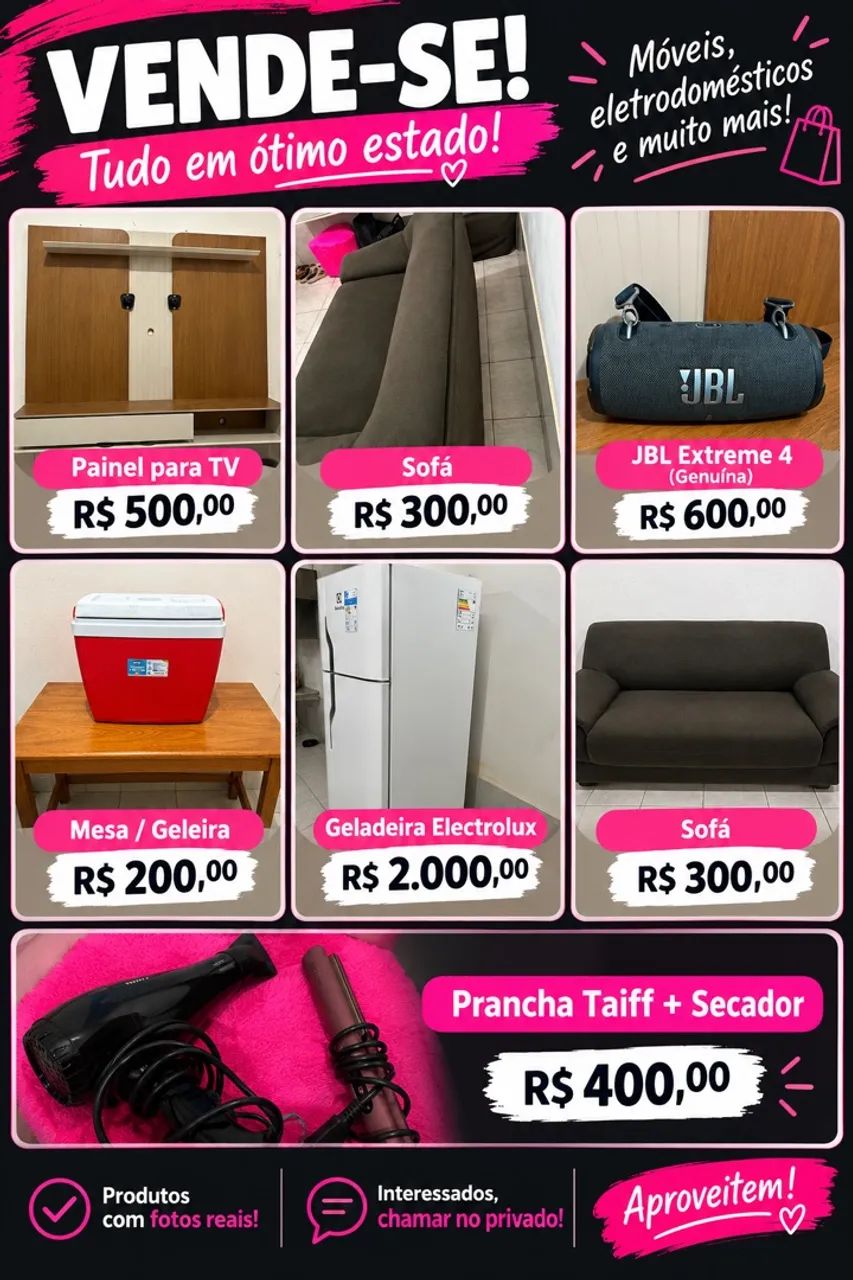 Móveis eletrodomésticos e muito mais 