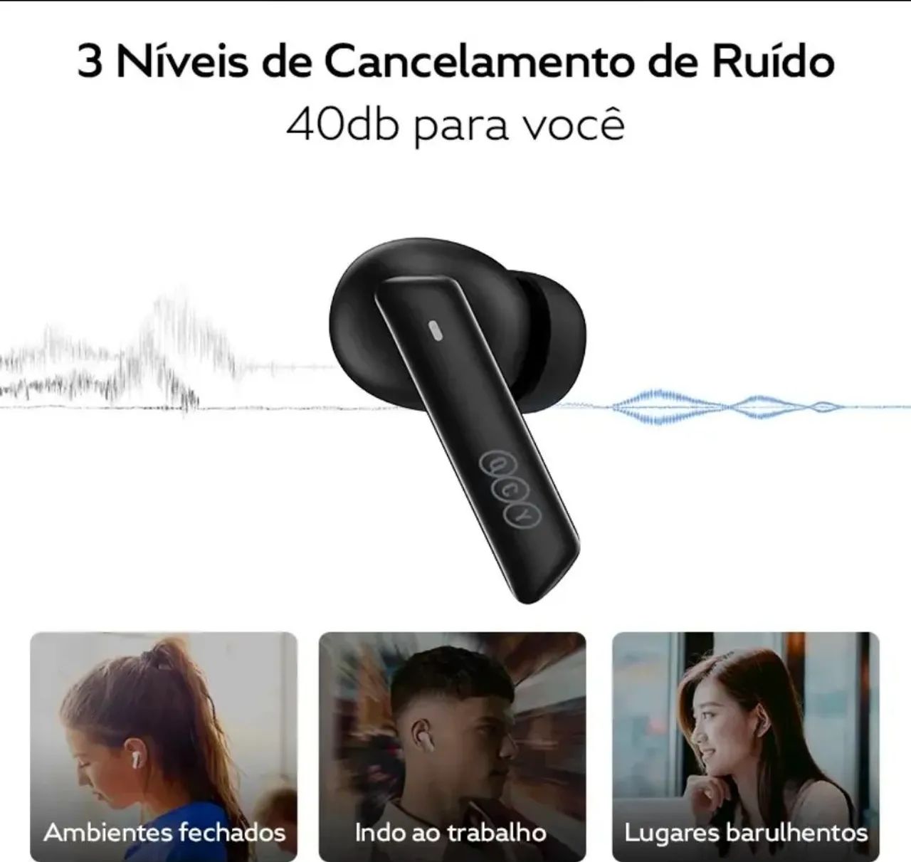Fone Bluetooth Qcy Ht05 Melobuds  - Foto 5