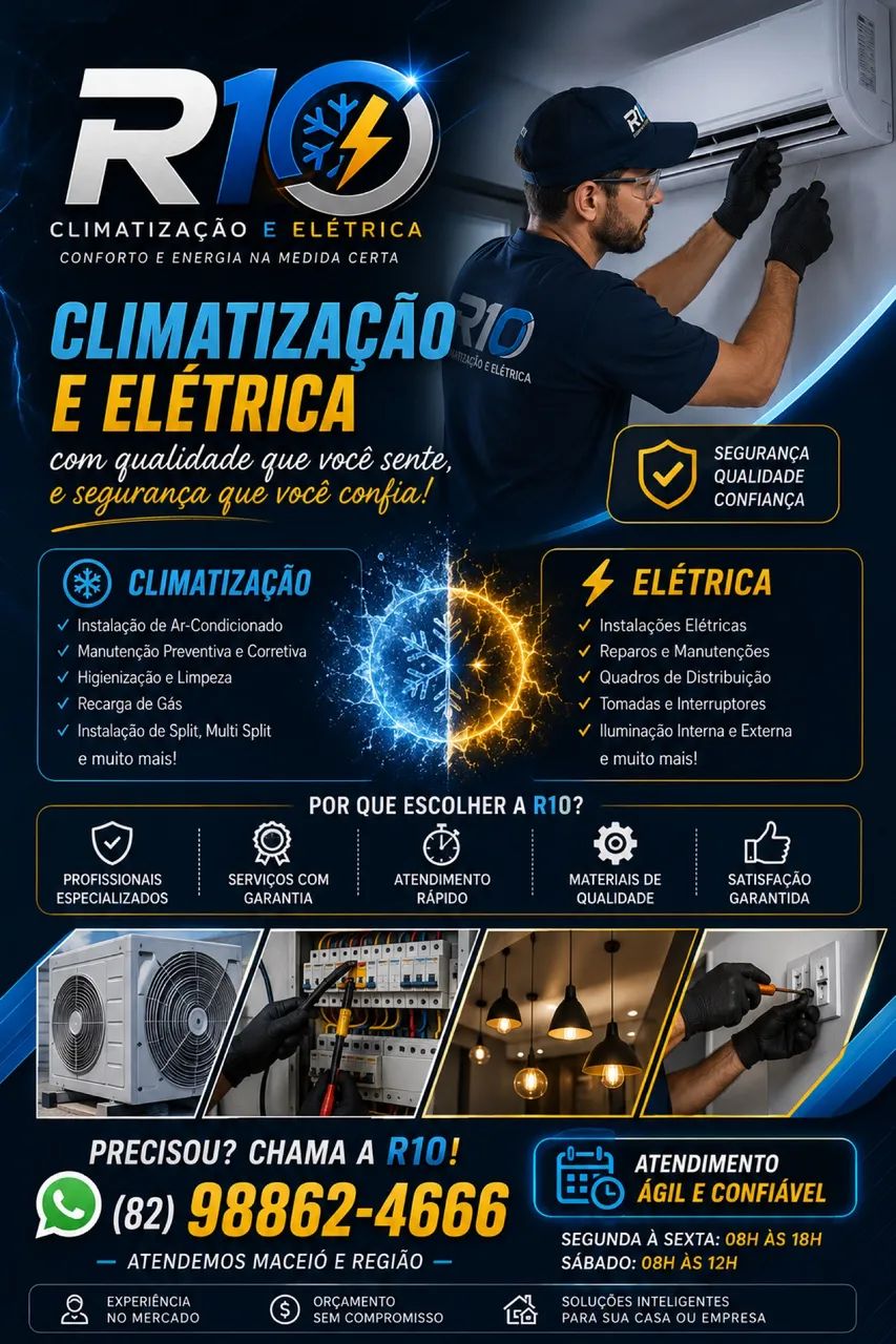 Técnico em ar condicionado e eletricista