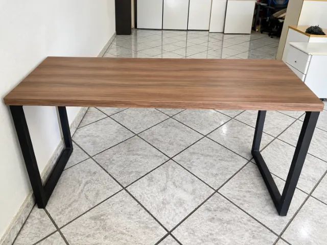 MEGA PROMOÇÃO - MESA INDUSTRIAL AMADEIRADA - Foto 2