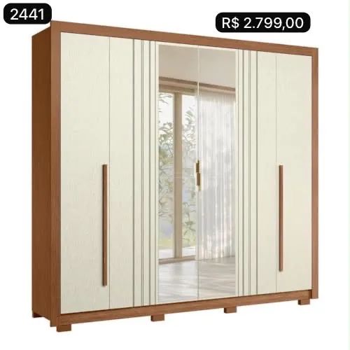 Guarda roupa com 6 portas 