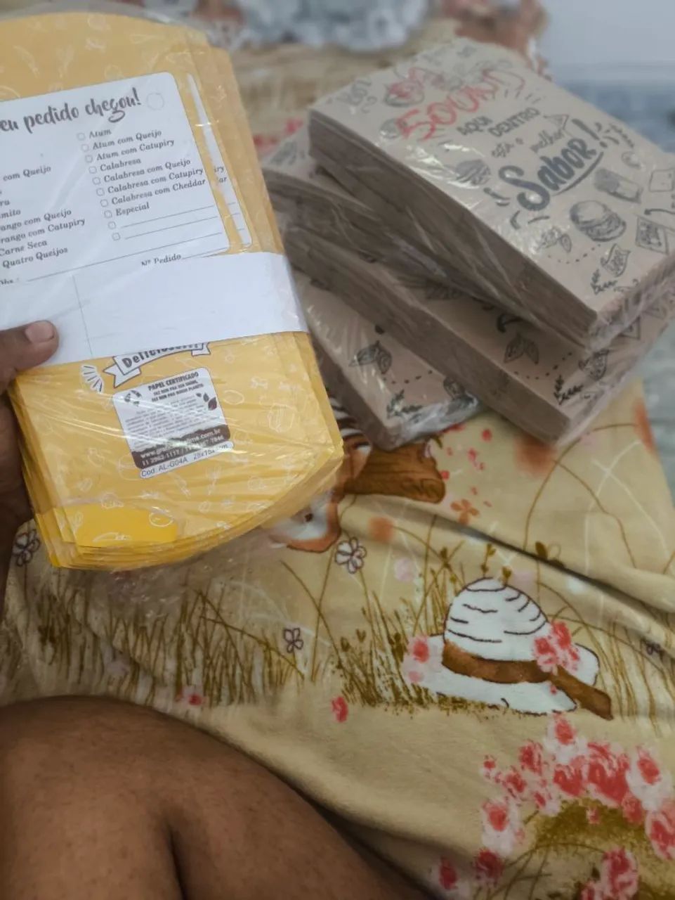 Embalagens para hambúrguer 