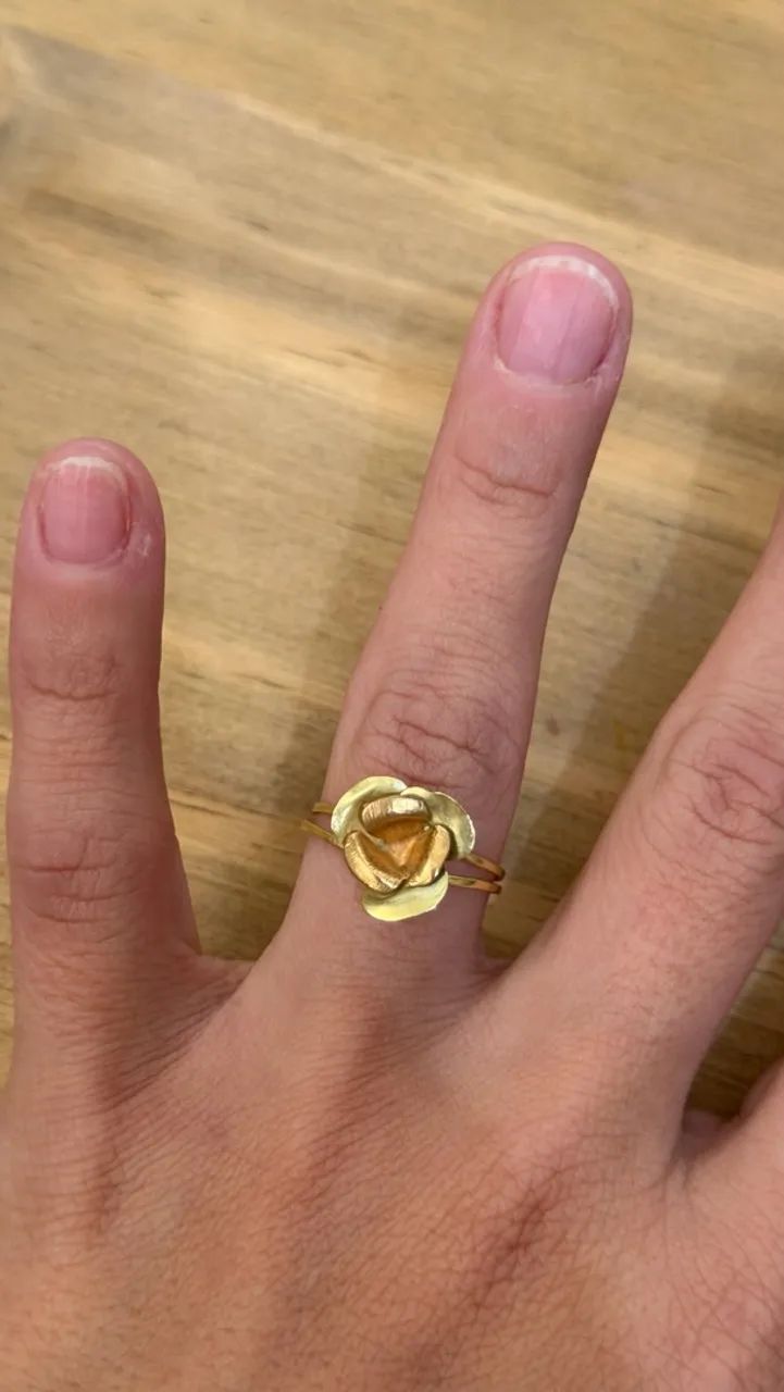 Anel ouro 18K - Foto 3