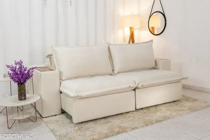 Sofa Retratil Sem Caixa 3 em 1 Caixa Zero Premium - Foto 2