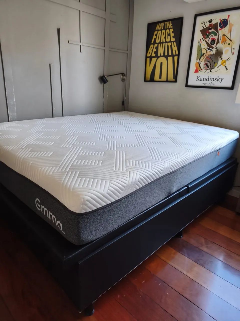 COLCHÃO QUEEM EMMA + cama Bau