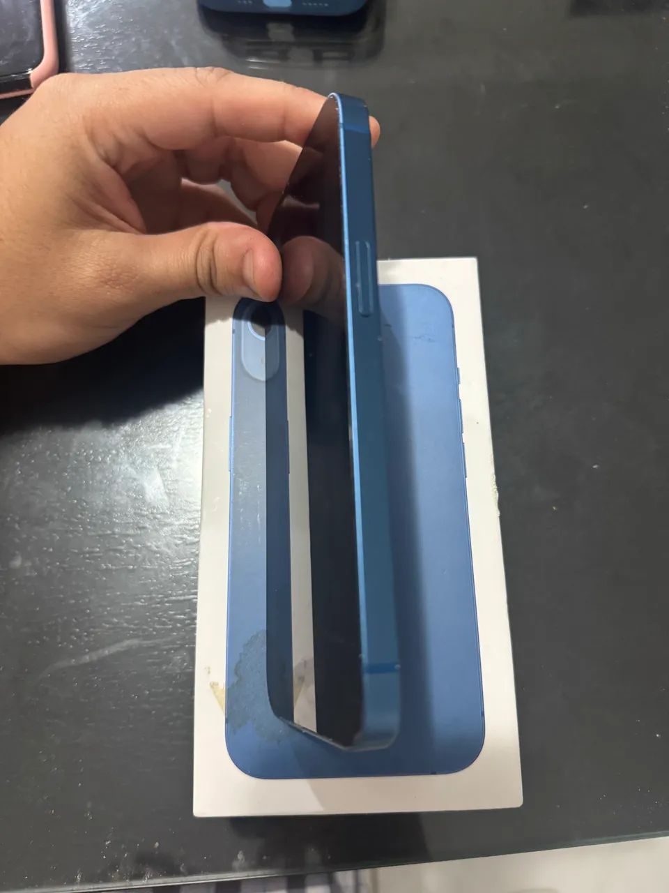 iPhone 13 128GB Azul com defeito na câmera 0.5x