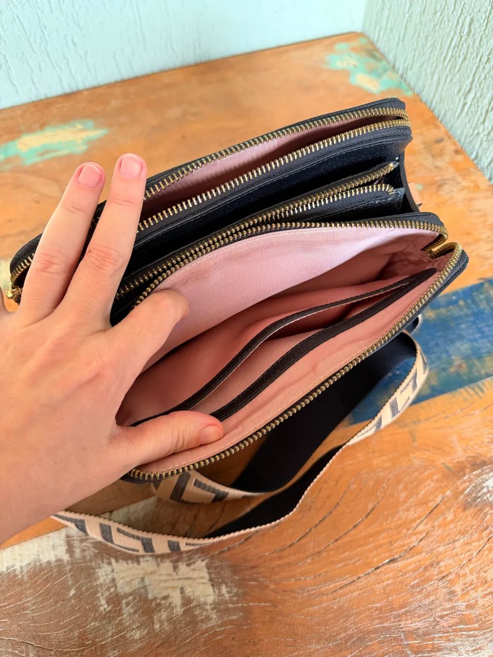 Bolsa Luz da Lua Original Preta | Alça Monograma - Foto 5