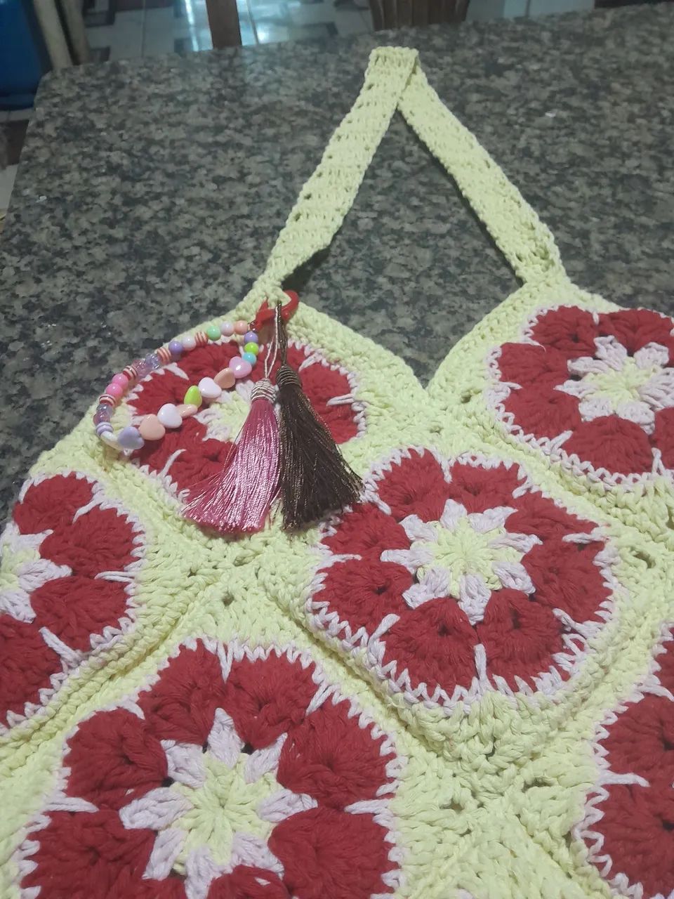Vendo Bolsa De Crochê - Foto 2