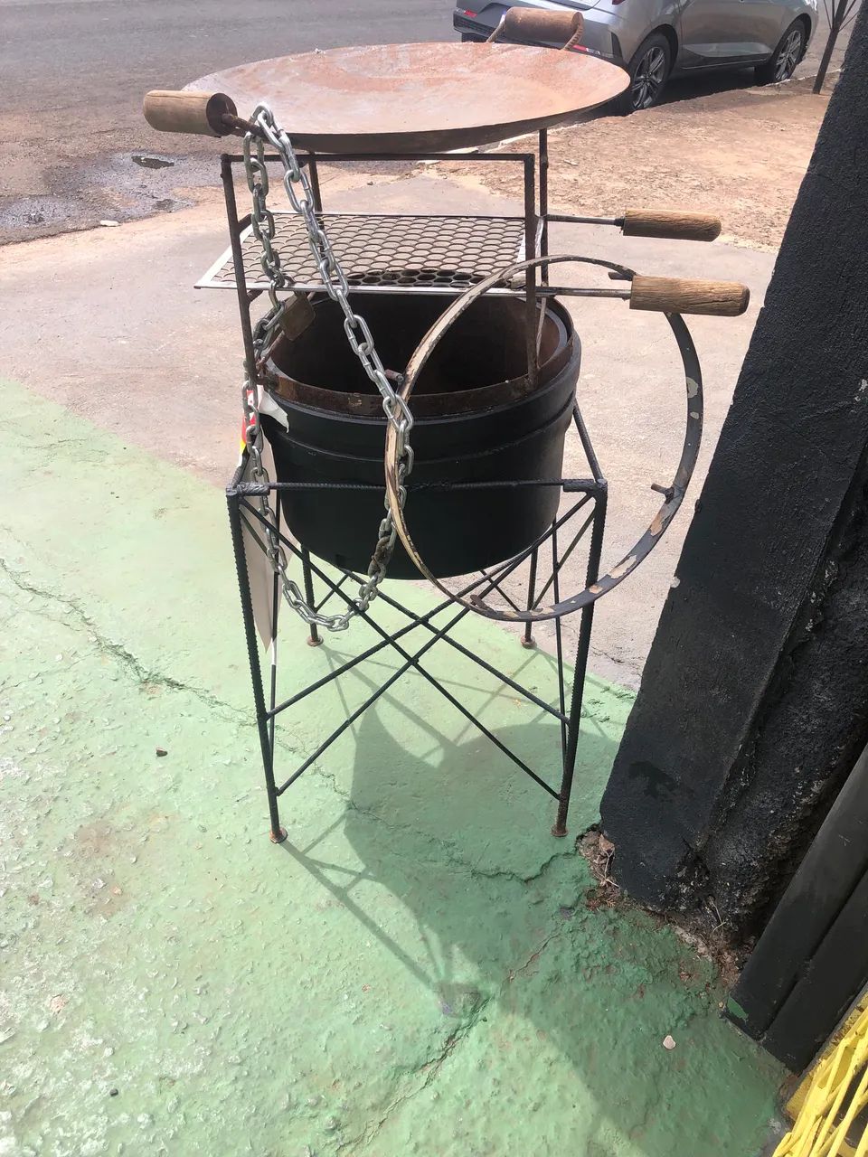 Churrasqueira campana completa com disco arado