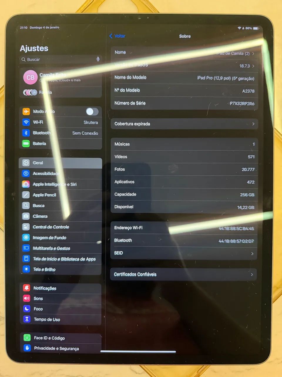 IPad Pro 5th Geração 12,9 Polegadas 256GB - Foto 3