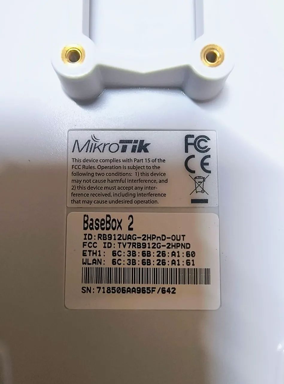 Kit 5un MikroTik BaseBox 2 modelo RB912UAG-2HPnD-OUT - Foto 4