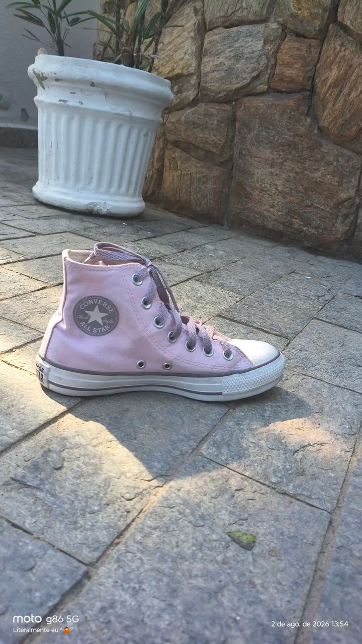 Tênis Converse All Star Rosa bebê 