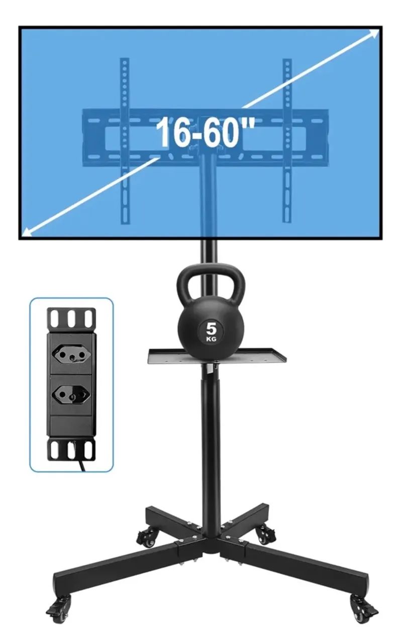 Suporte de tv de aço até 60 polegadas  - Foto 2