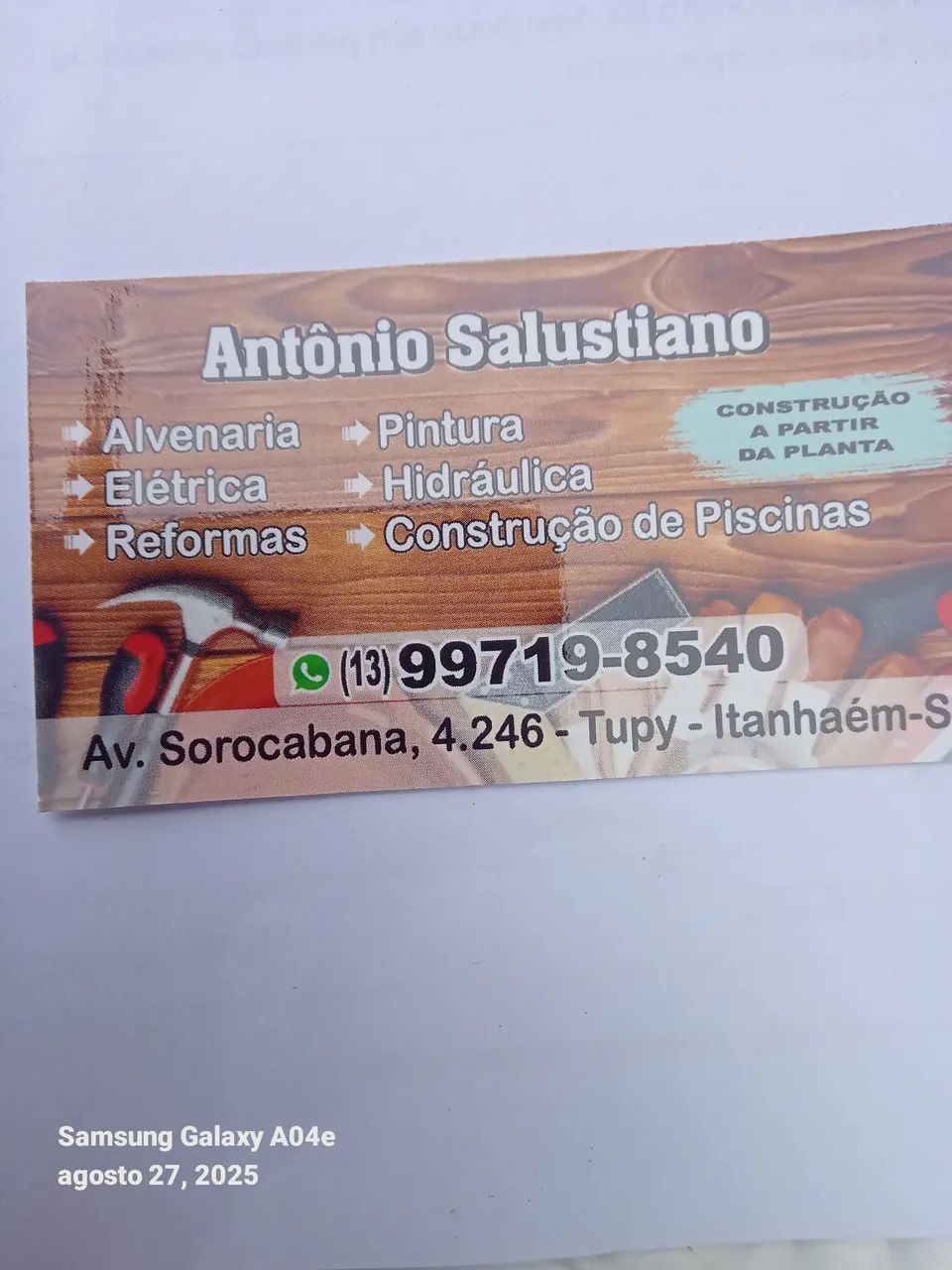 Pedreiro orçamento se. C.