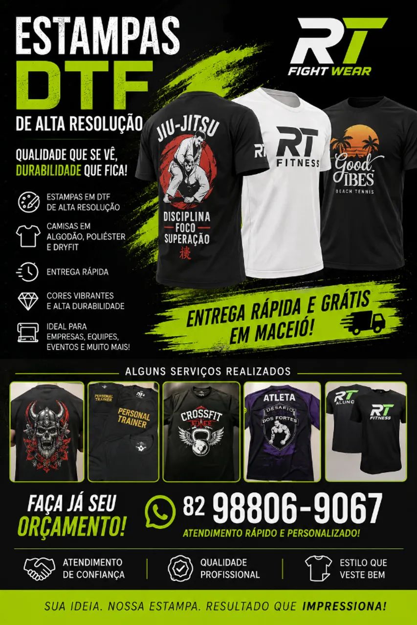 ESTAMPAS PERSONALIZADAS EM DTF - QUALIDADE PROFISSIONAL!