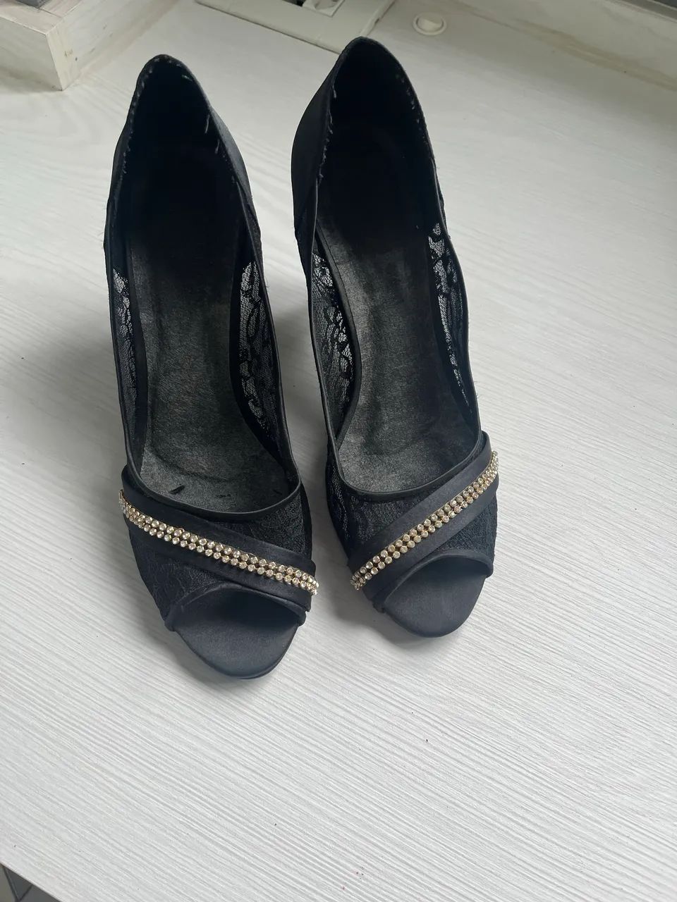 Sapato preto de Renda  - Foto 2