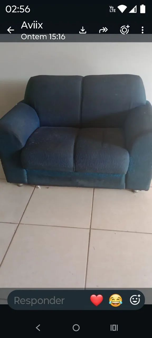 Sofá dois lugares 180