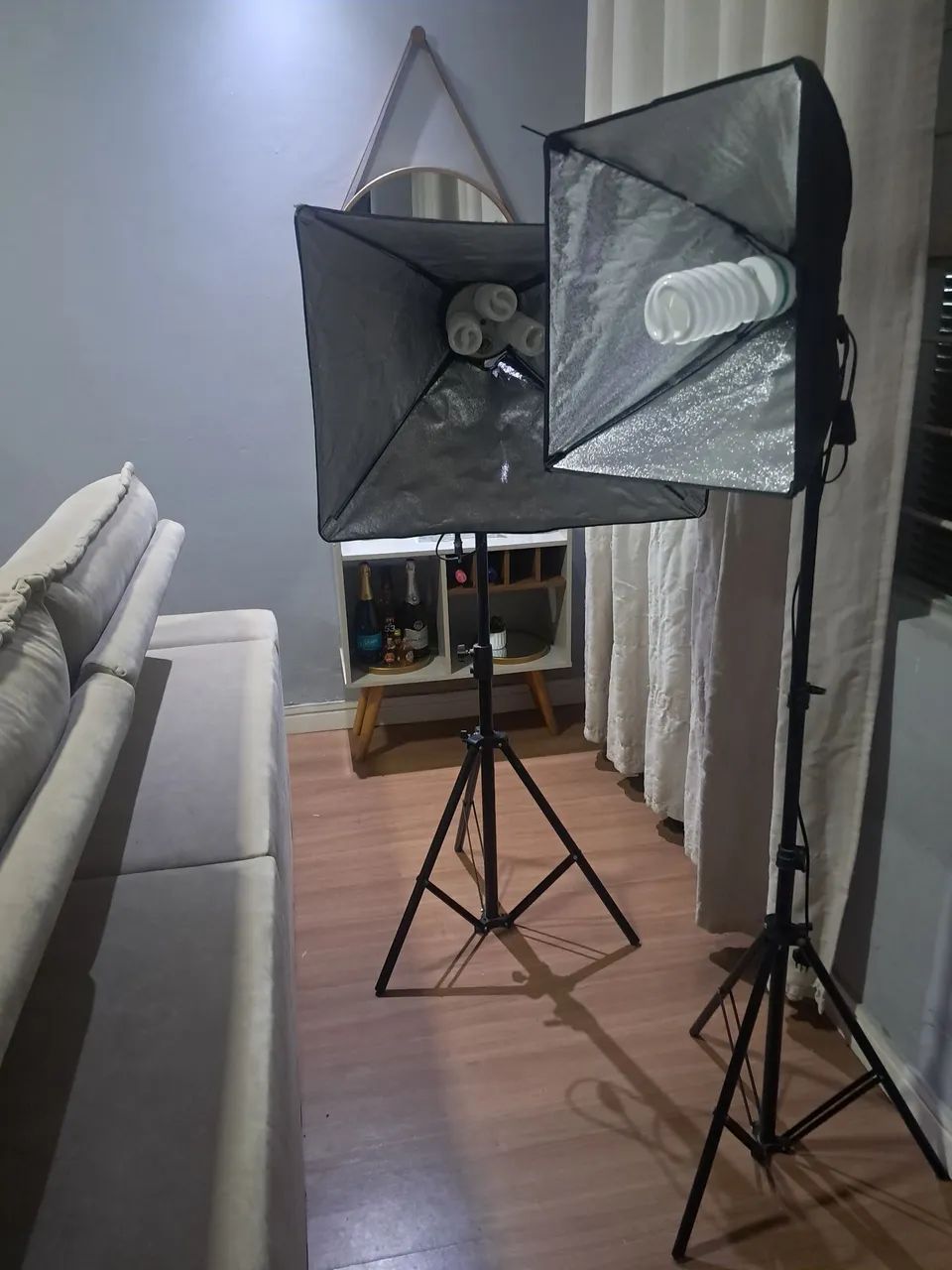 Par de 2 softbox Greika 