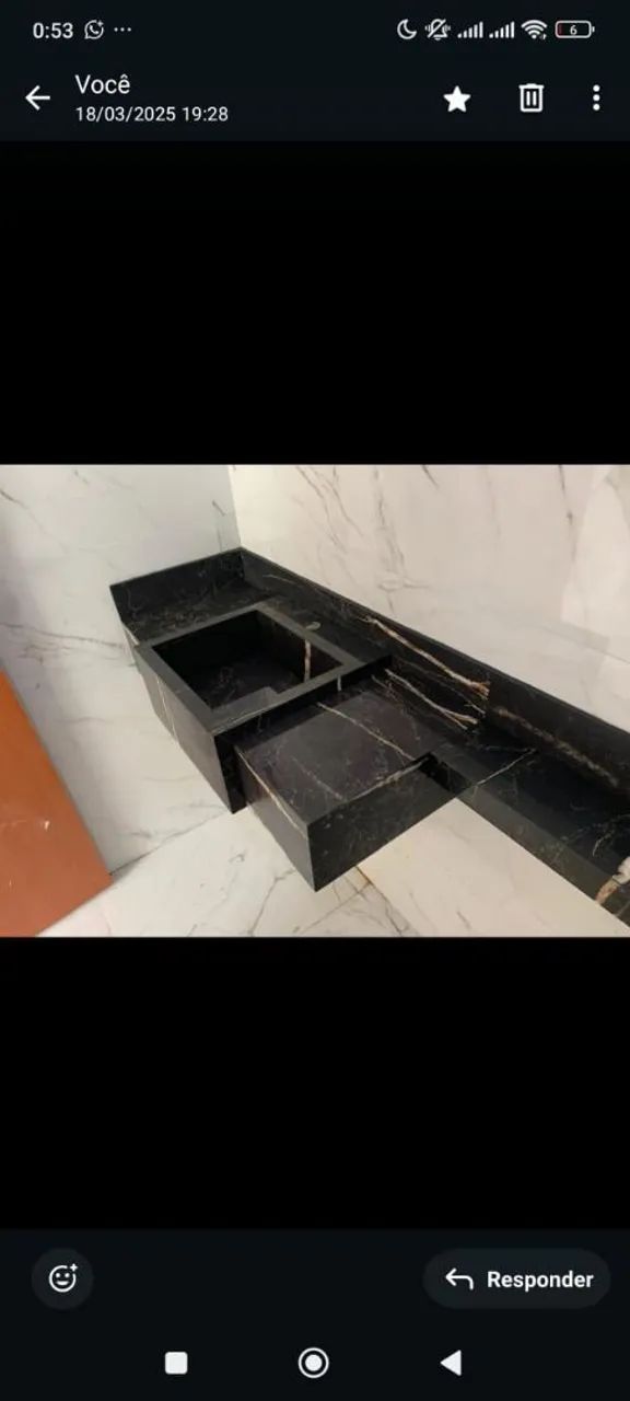Pias esculpidas em porcelanato - Foto 4