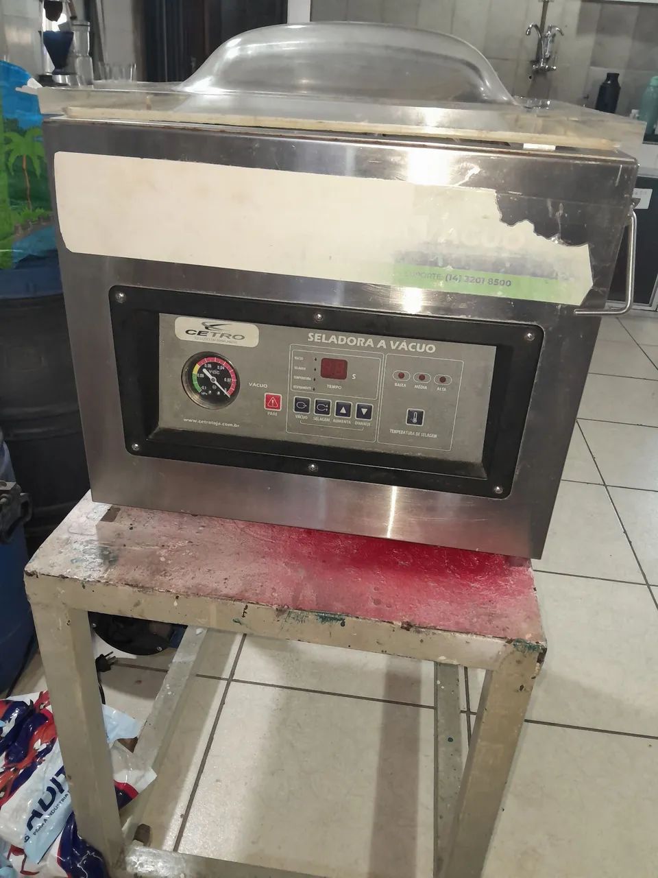 Seladora a vacuo cetro 2 barras de solda de 42 cm cada