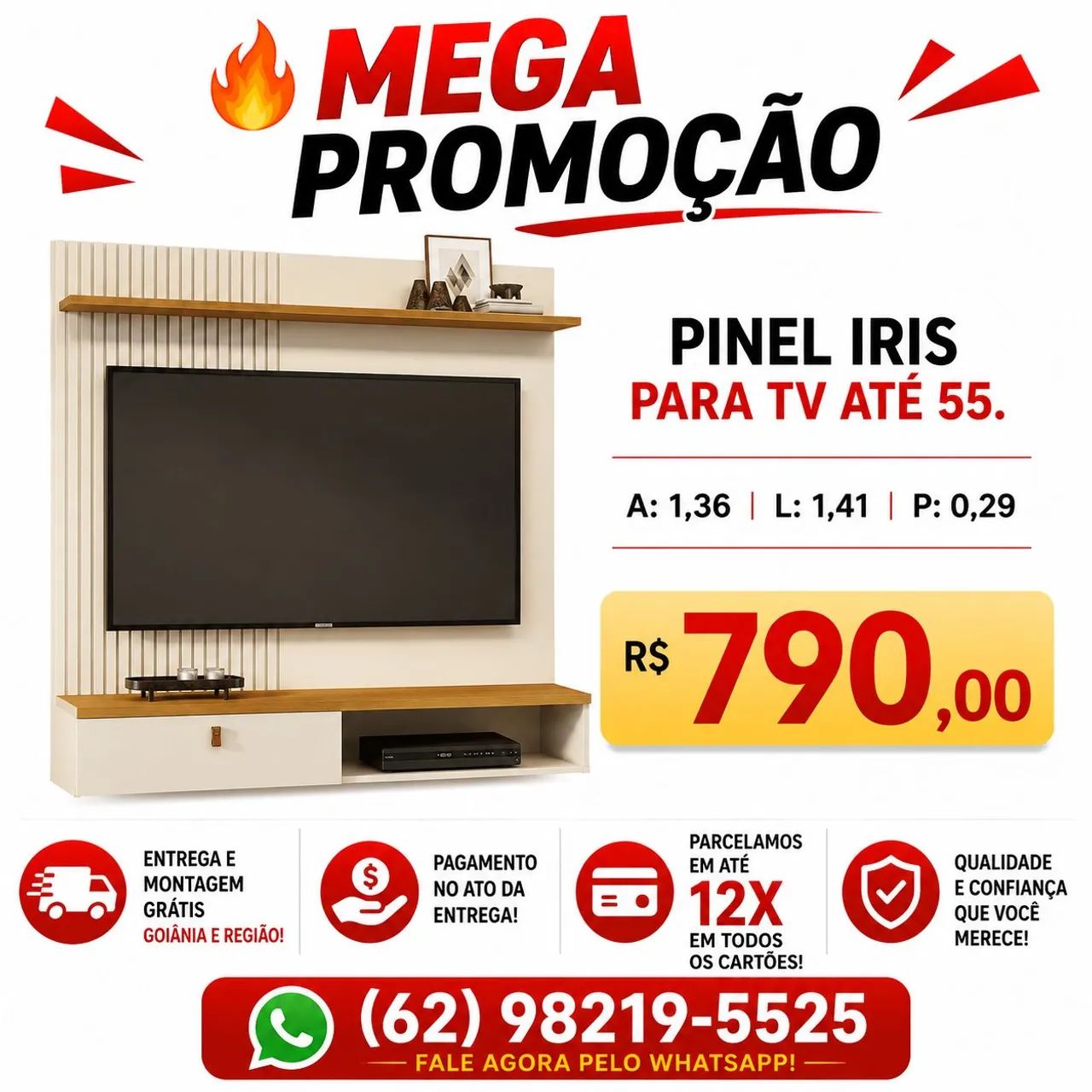 Painel De Tv para até 55P