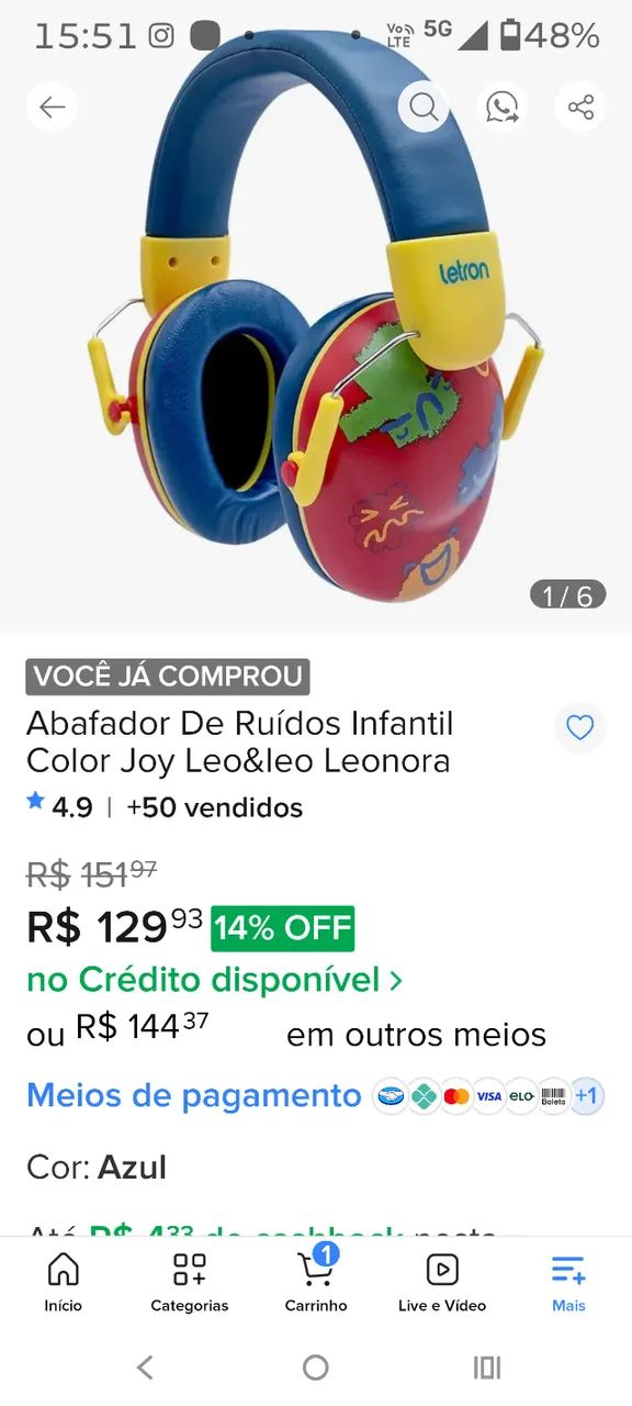 Fone Abafador  - Foto 2
