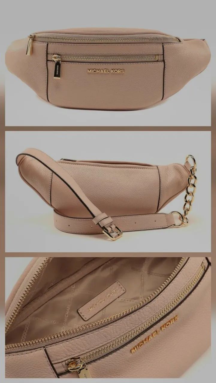 Pochete michael kors mott couro legítimo 