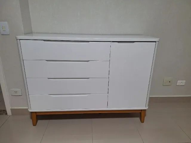 Comoda Sapateira Boom infantil - Branco - Foto 2