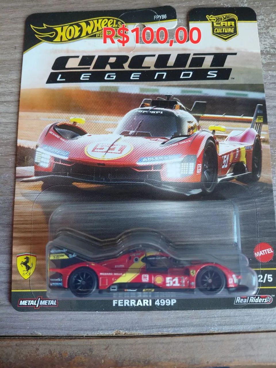 Hot Wheels Ferrari 499p - circuit legends