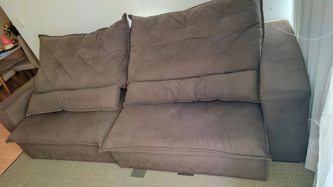 Sofá reclinável grande ótimo estado - Foto 3